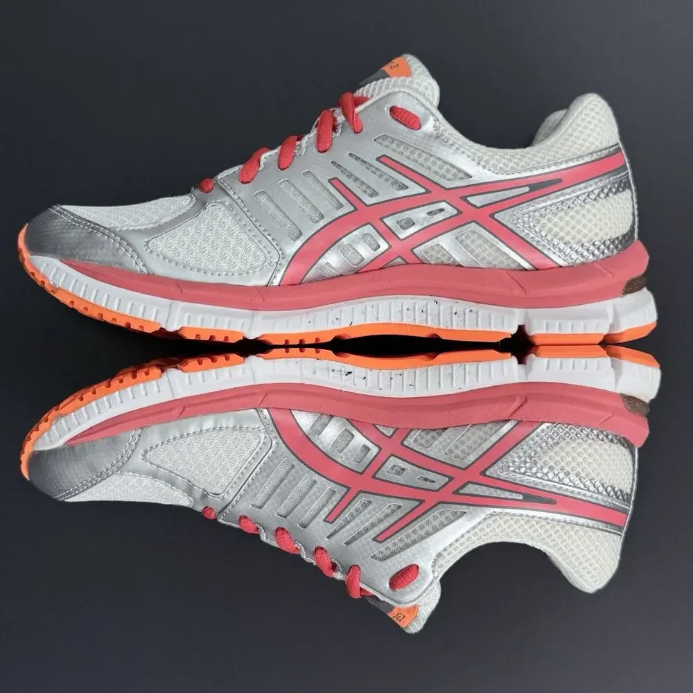 ASICS Gel-Neo33 2 Women’s Size 7.5 Gray Orange Running Shoes Pre-owned Excellent